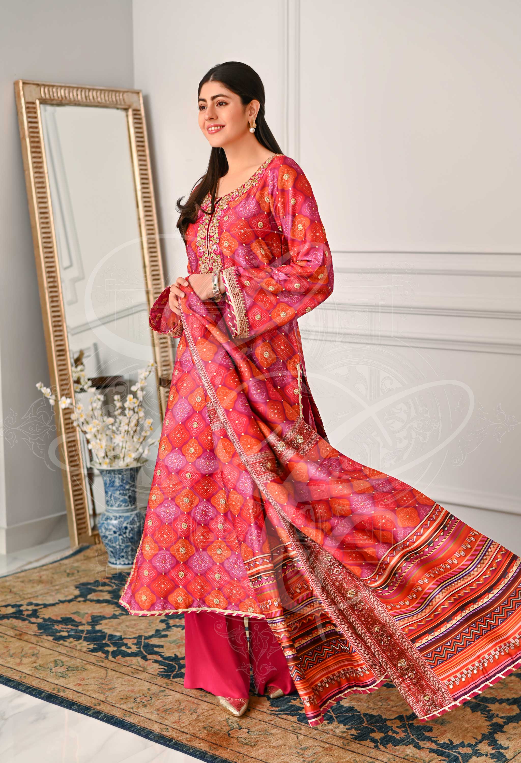 CINERARIA BLISS - Chundri Long Top With Pants