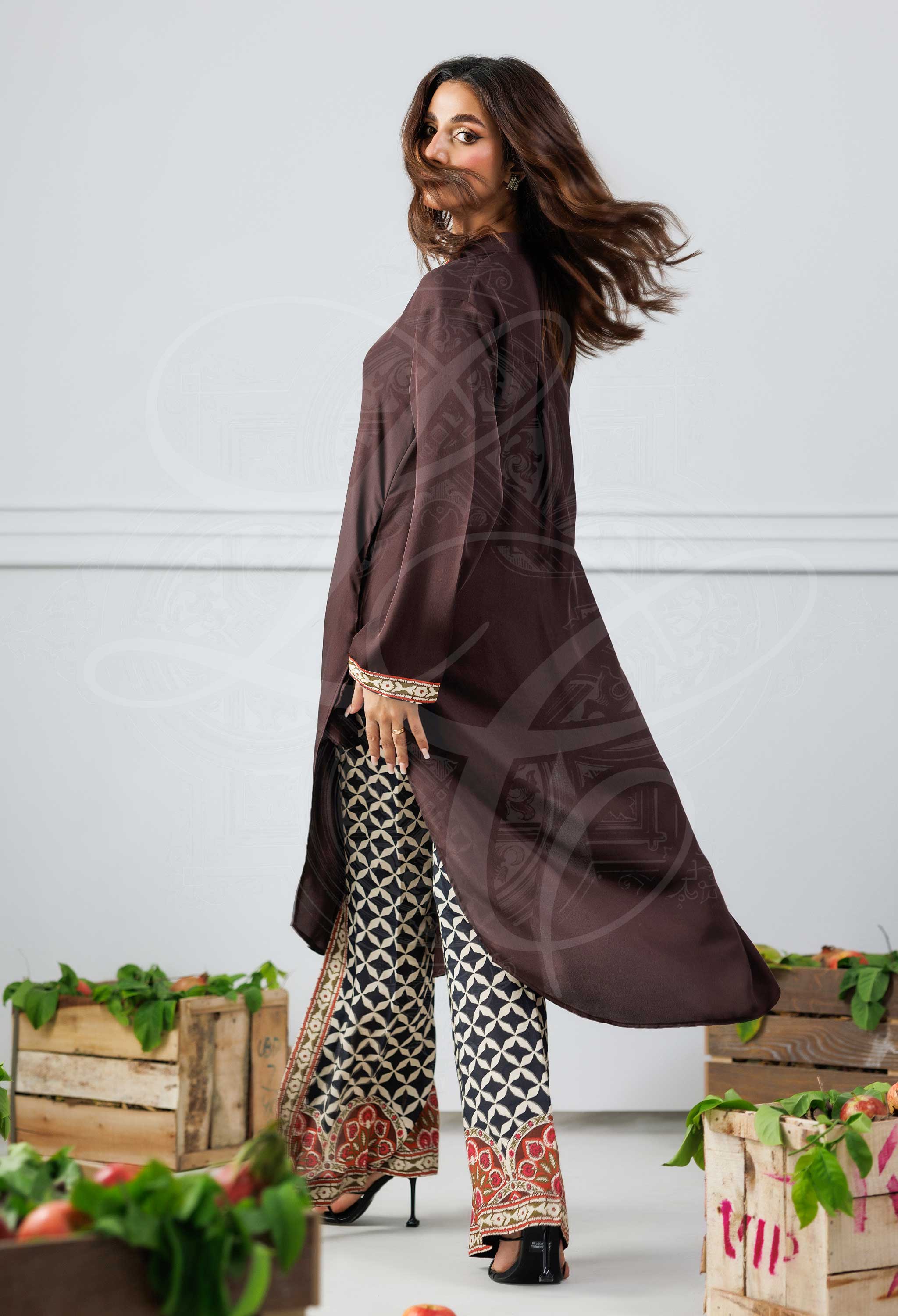 NESSA - Pure Malai Shirt with Printed Pants