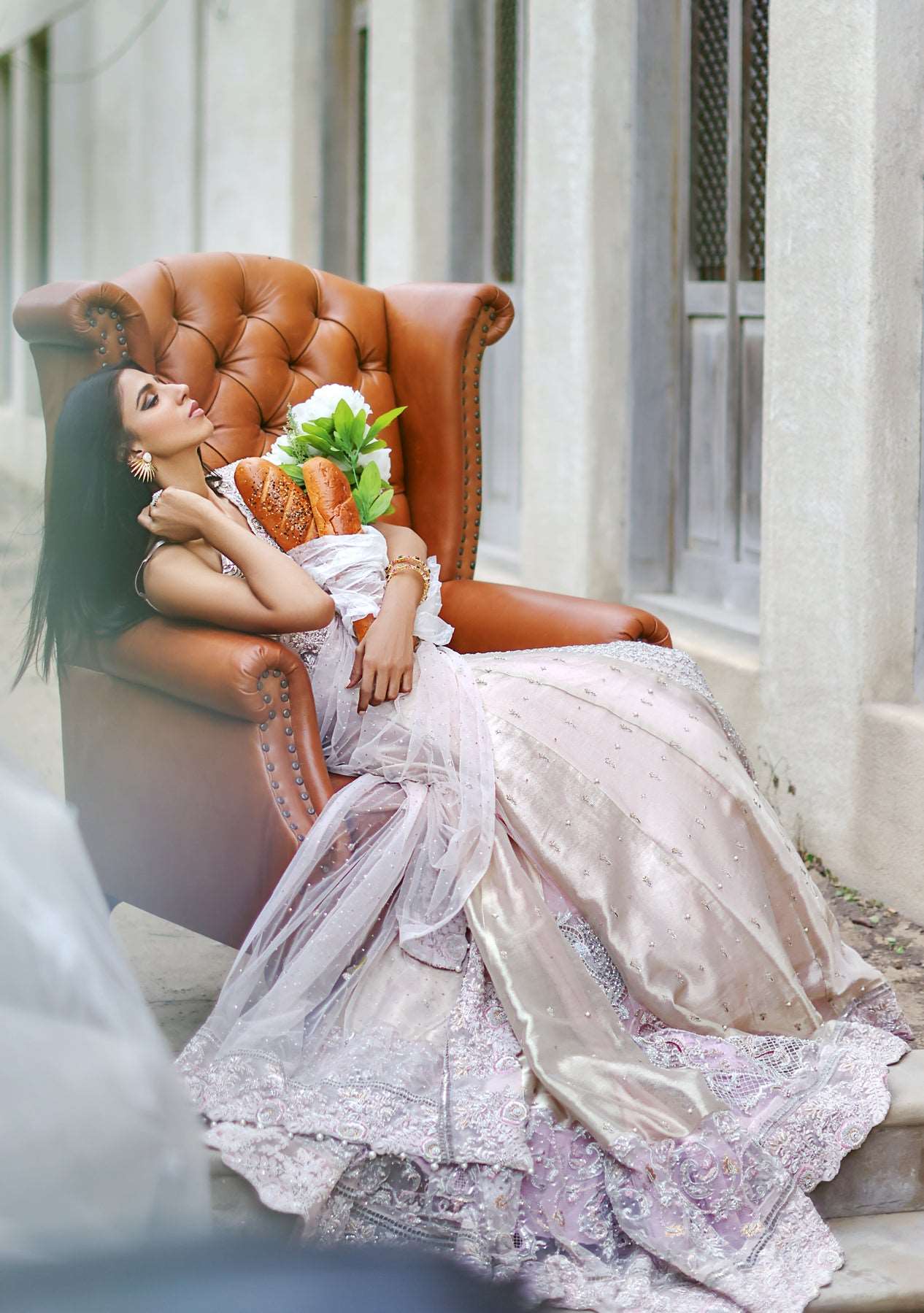 Rose pink bridal