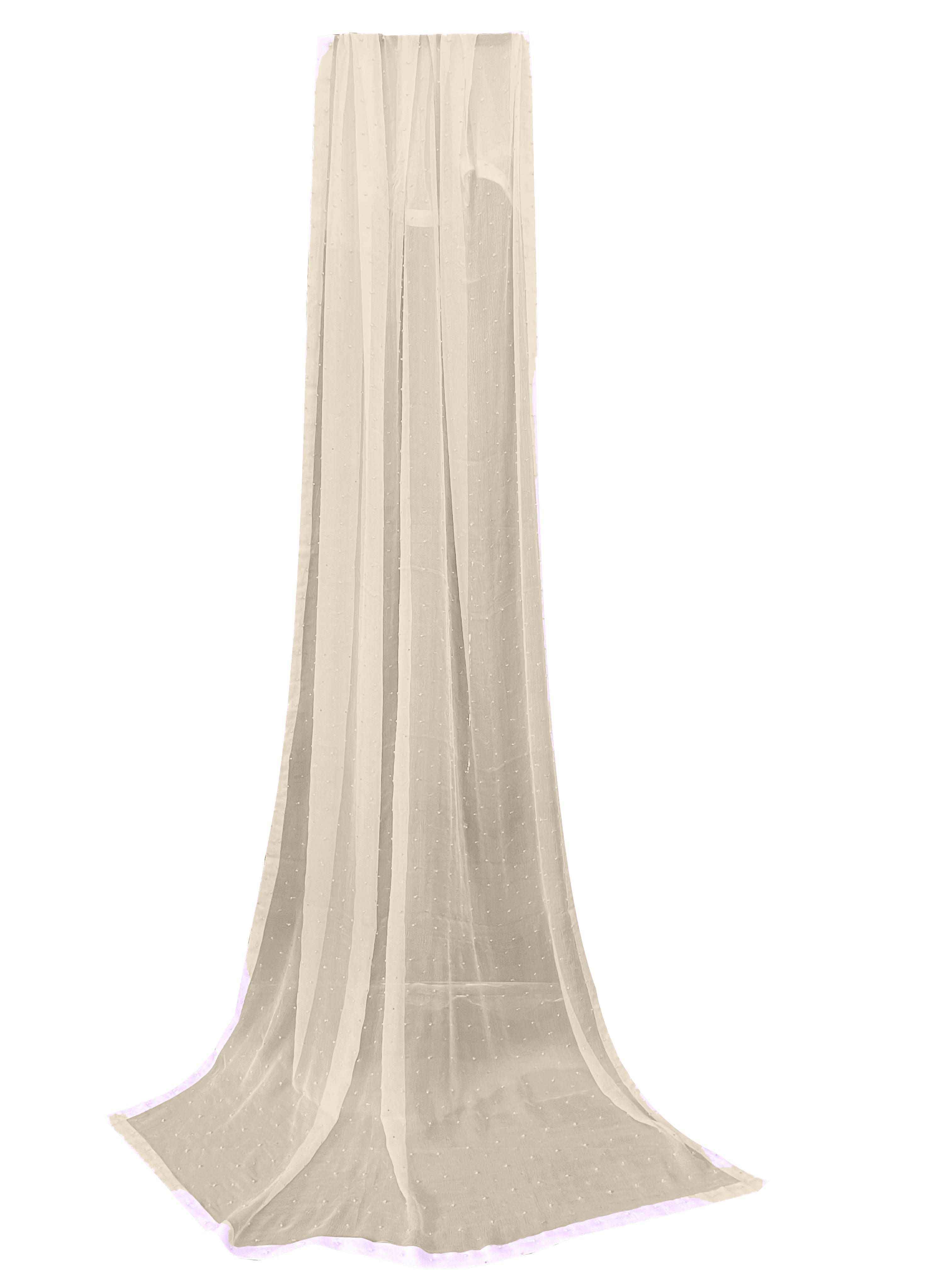 beige plain dupatta