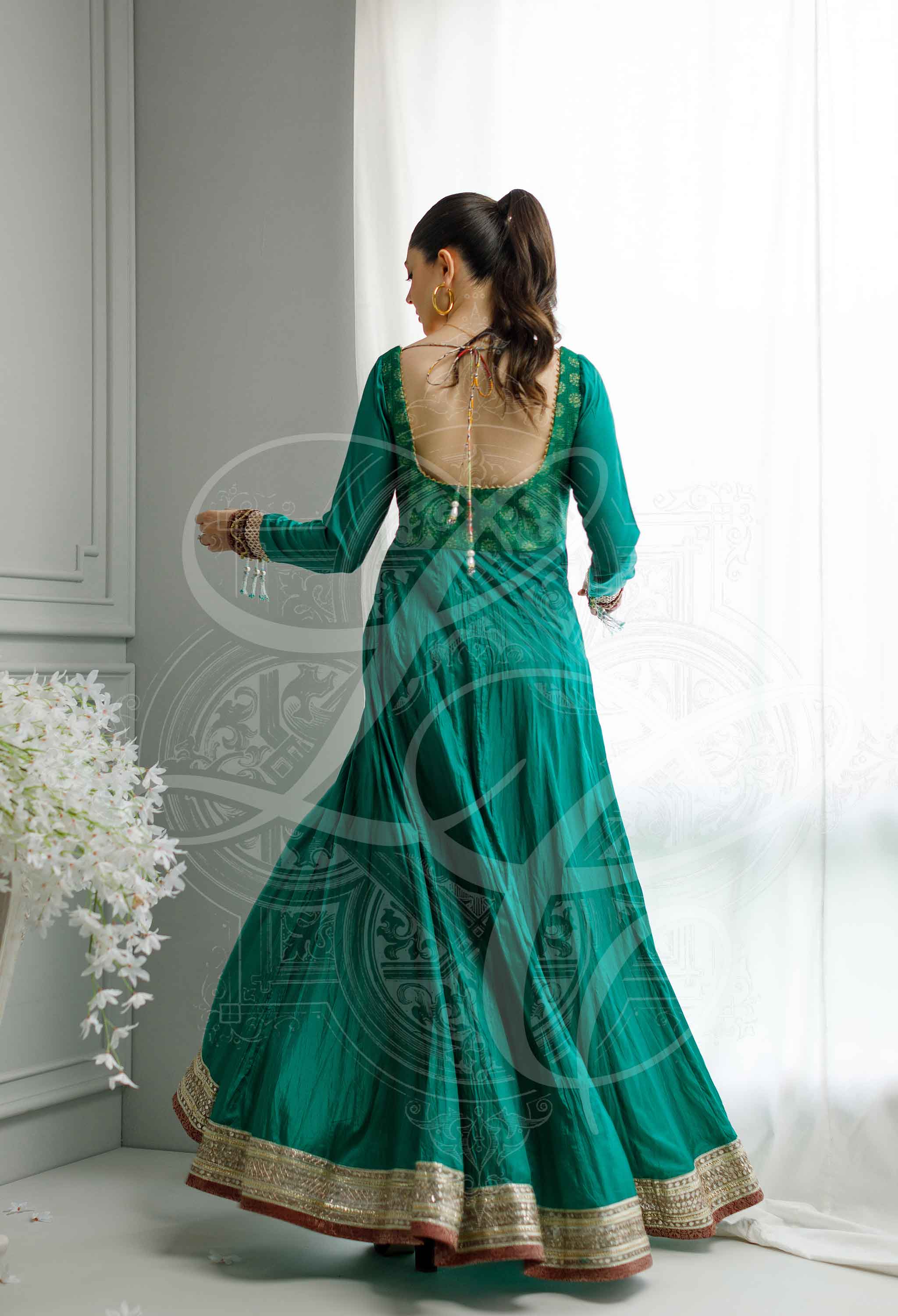 Green peshwas set