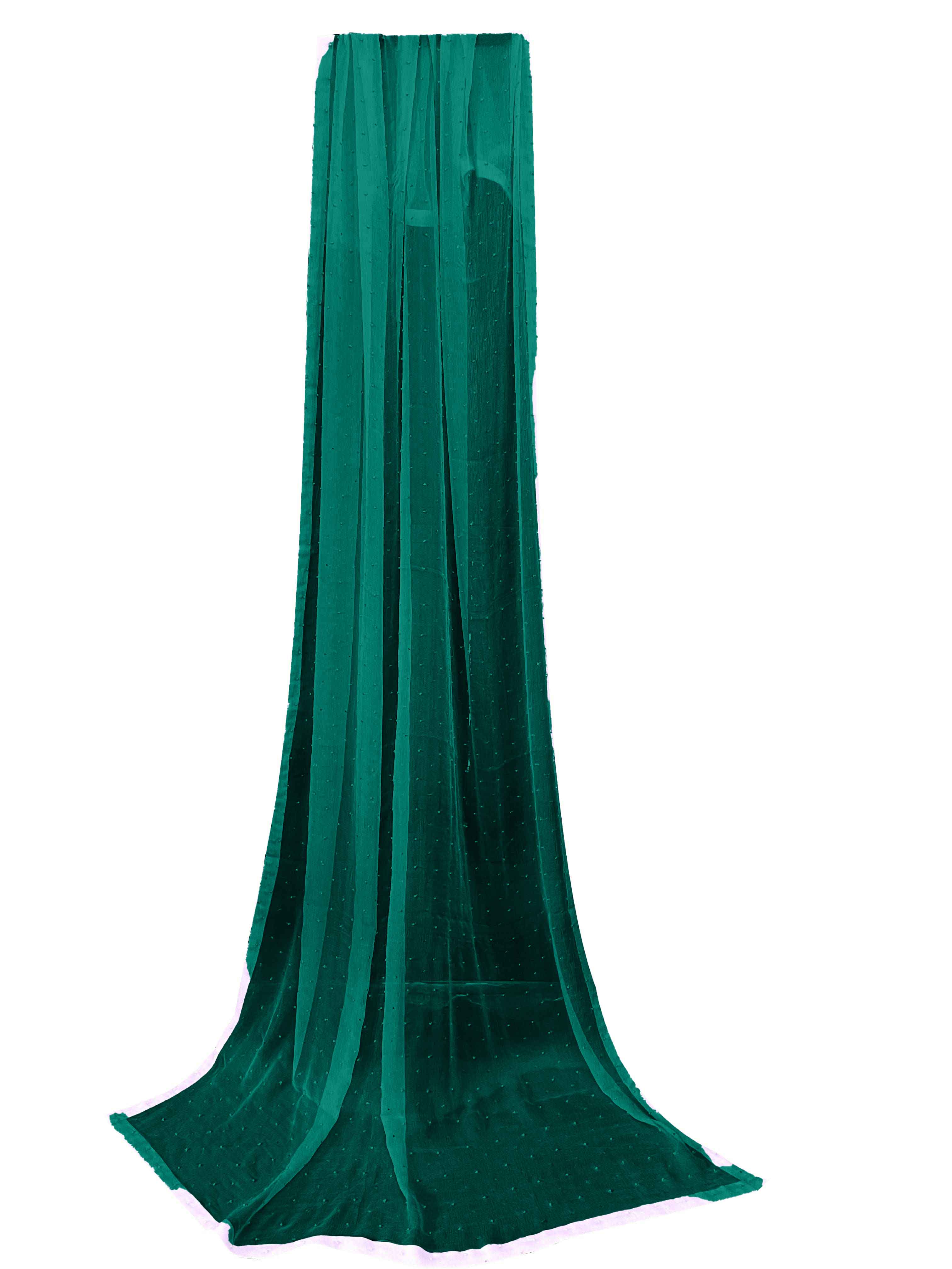 Green Plain chiffon dupatta