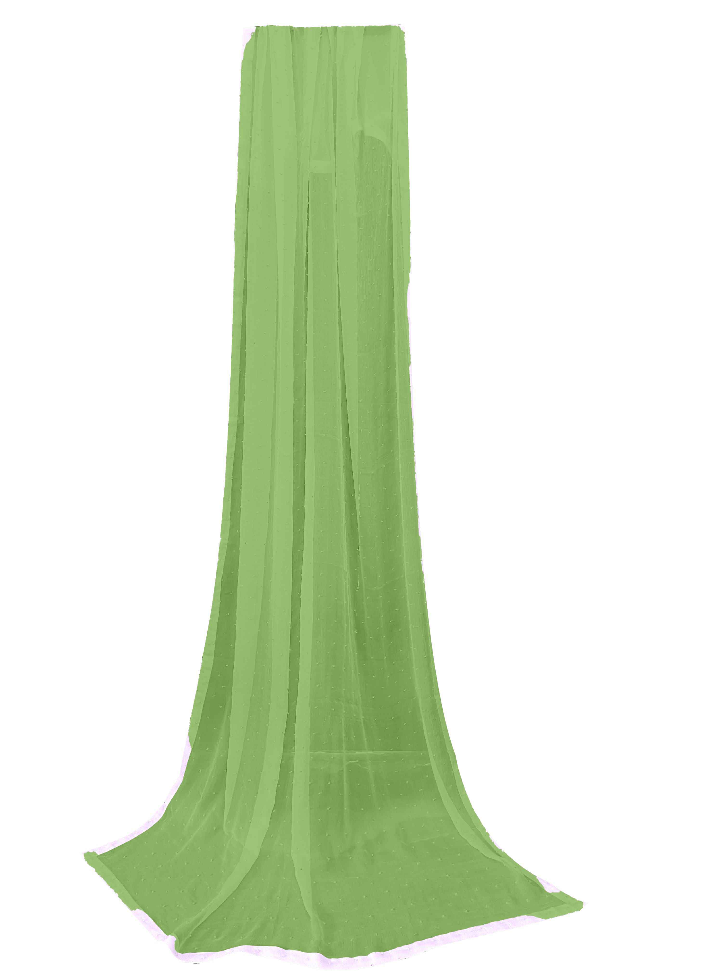 Lime green printed coord set green plain dupatta