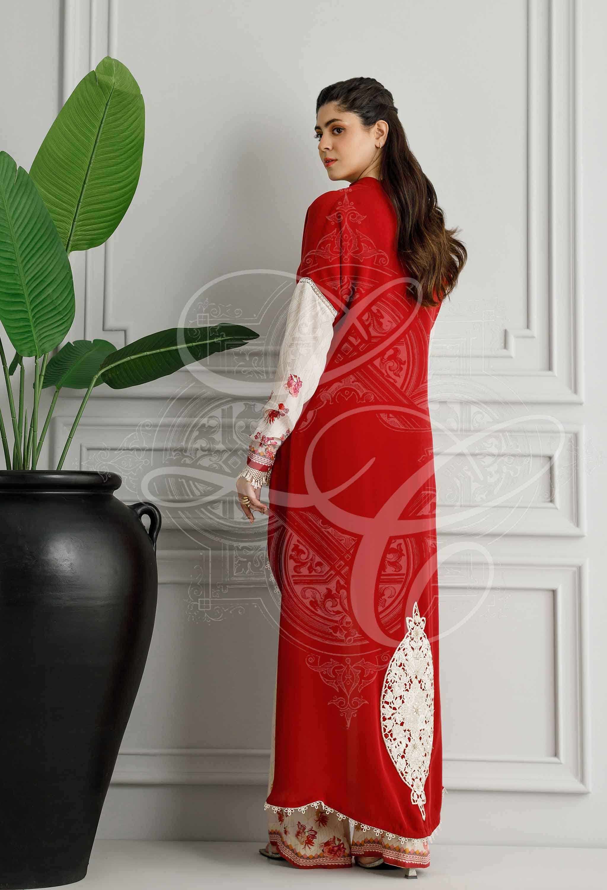 Maroon hi lo set