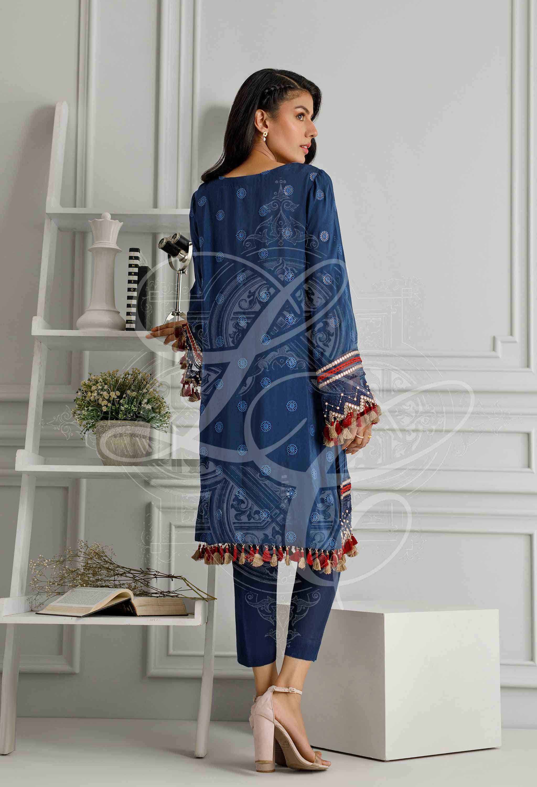 Navy Kurta Set
