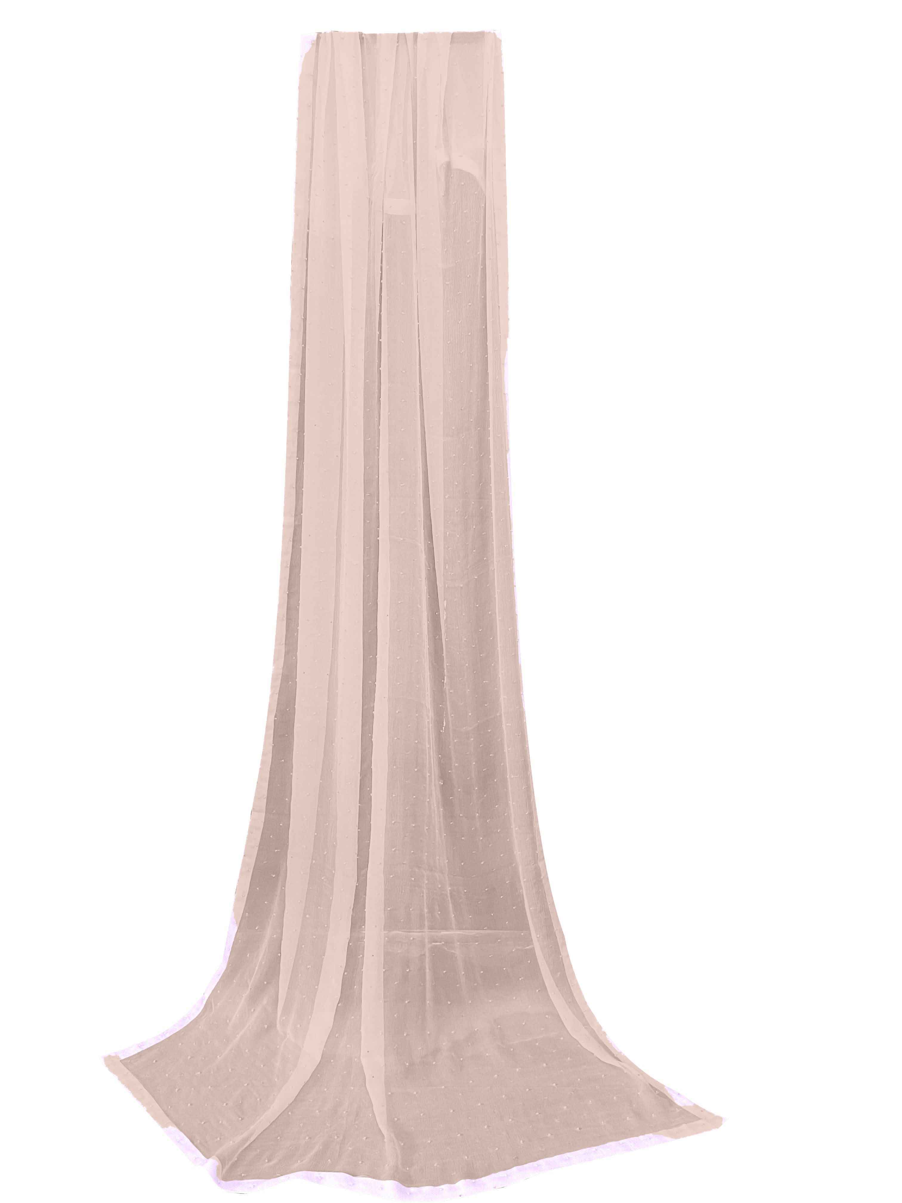 Pink Plain Dupatta