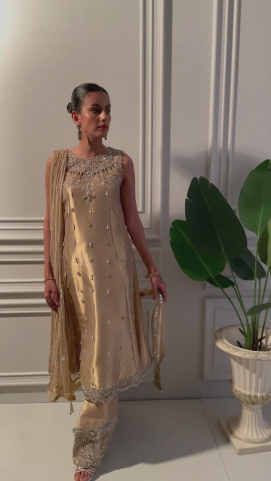 Gold lame set