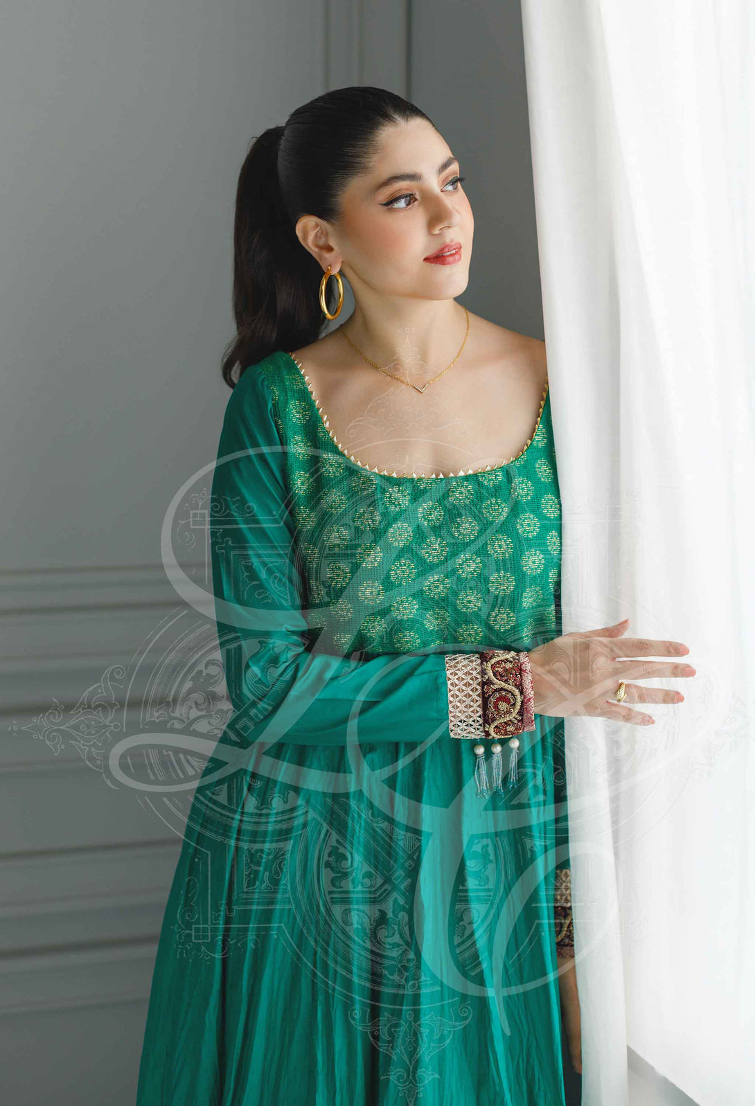 Green peshwas set