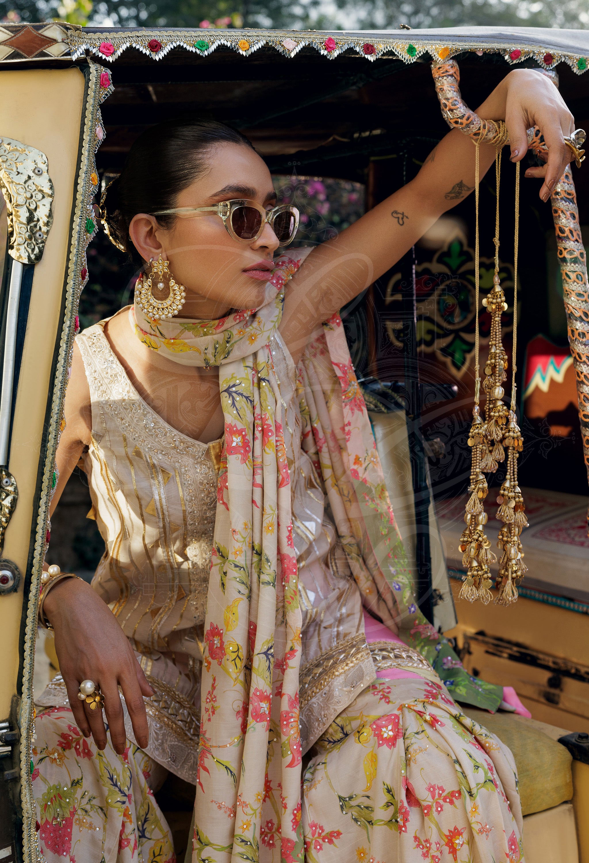 RAYA Luxe Gharara Set Dupatta - LC-GHS25-01