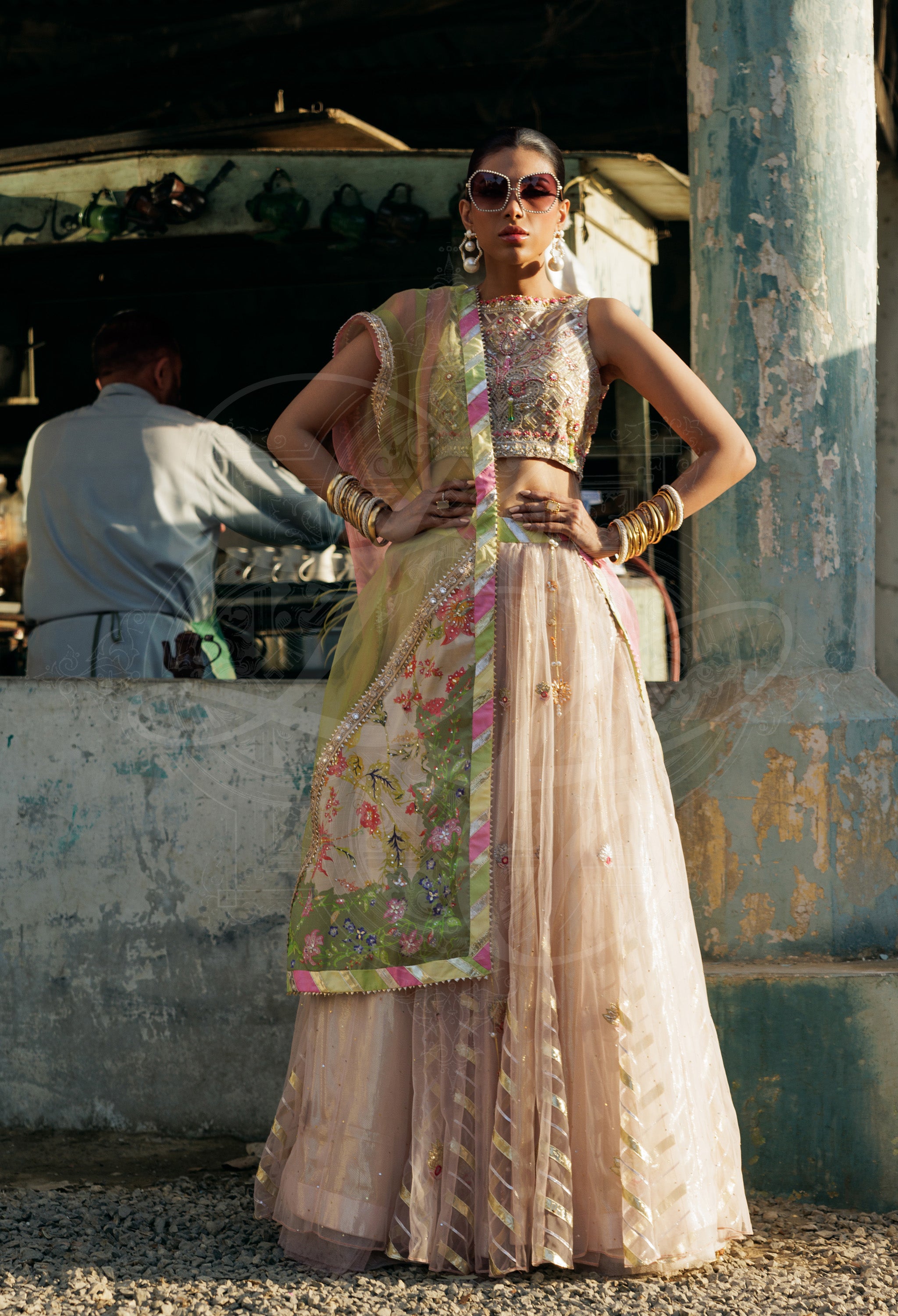 ZAHRA Mirror Gota Lehenga Set - LC-LCHS25-01