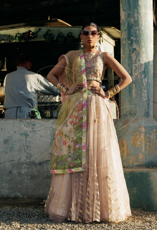 Zahra Mirror Gota Lehenga Set