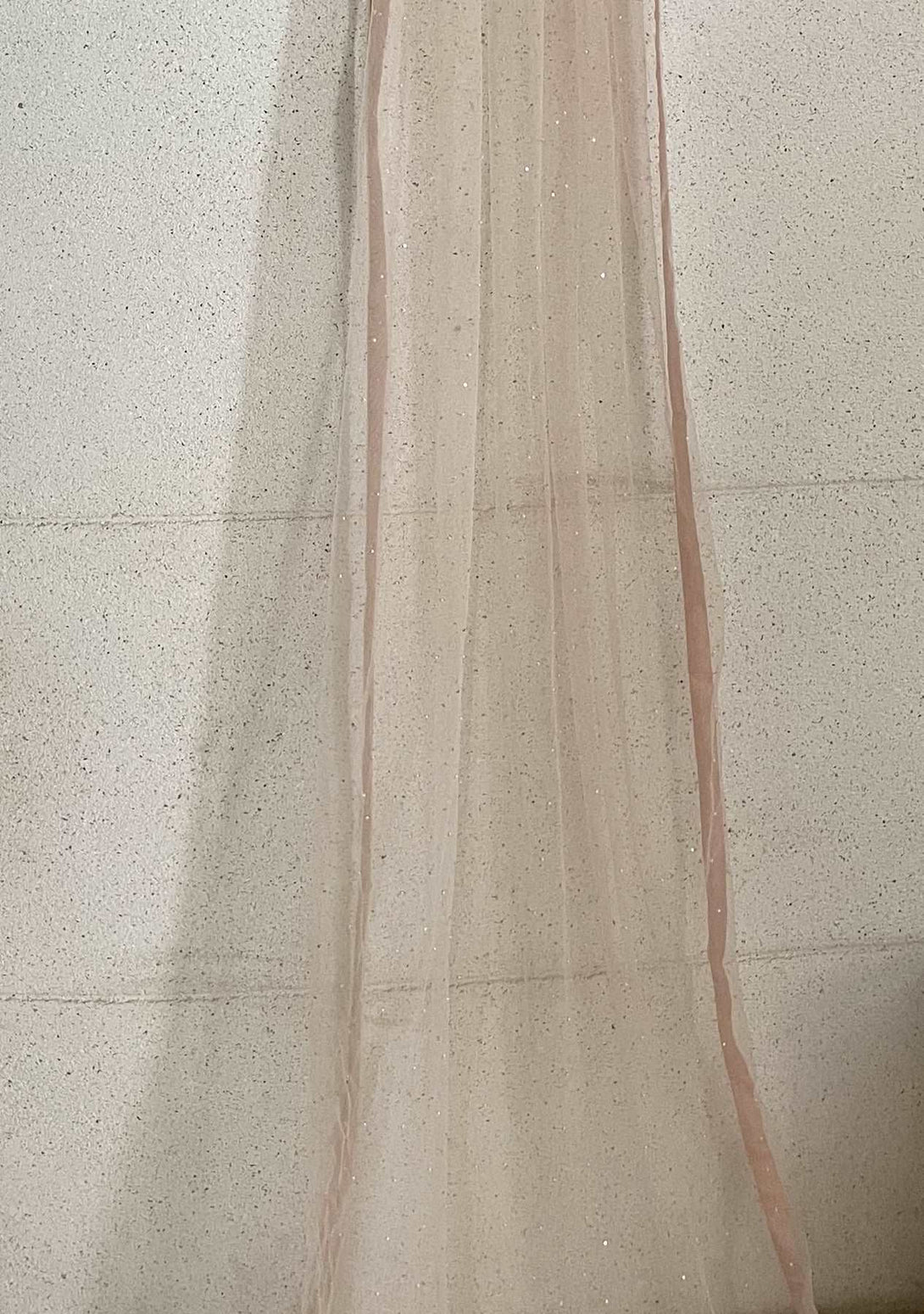 Rose Pink Chiffon Dupatta With Chan