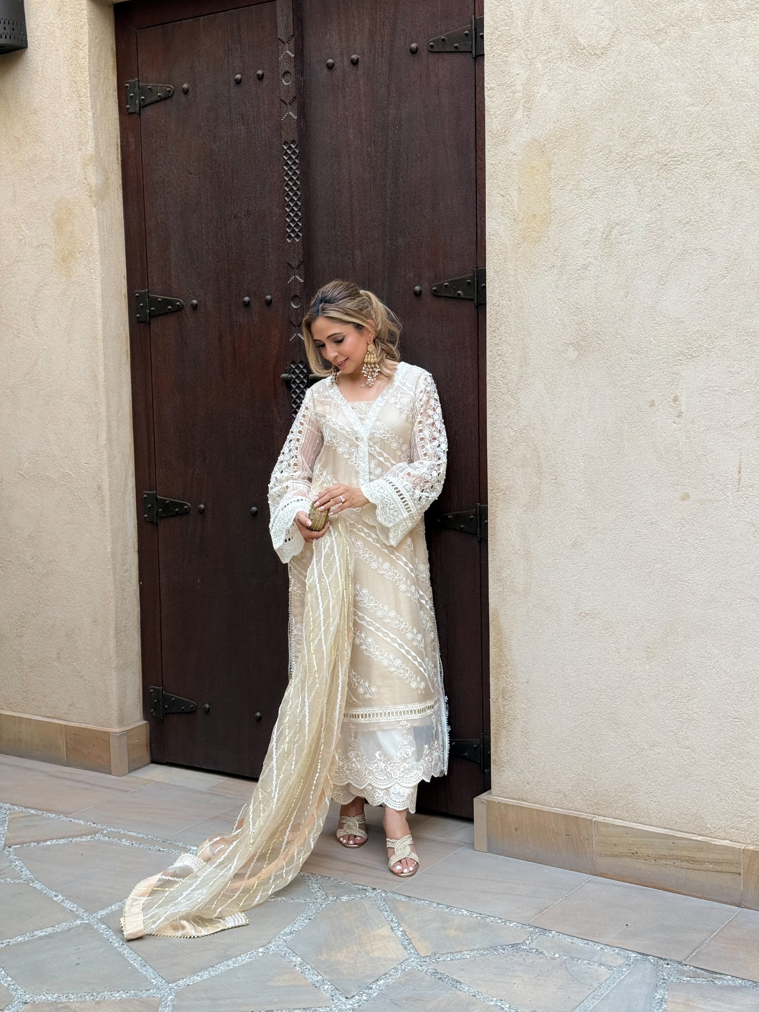 Off-White Chikankari Set