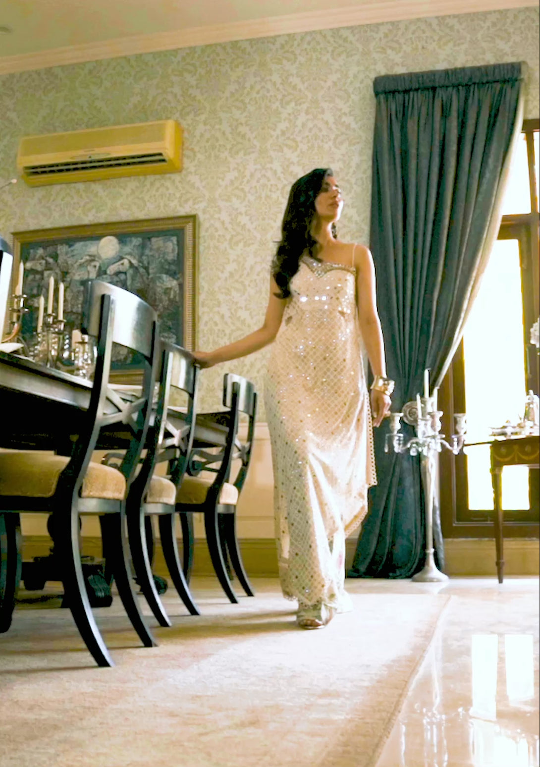 KAAMDANI STOP WITH PRINTED BOOTCUT PANTS